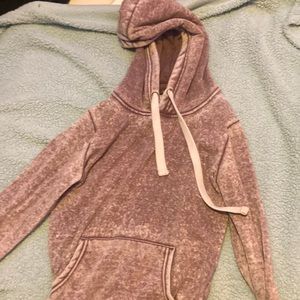 A pinkish white hoodie